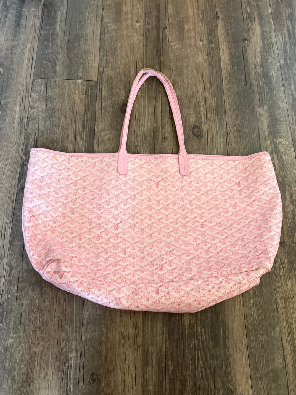 Pink Goyard Saint Louis Tote Bag